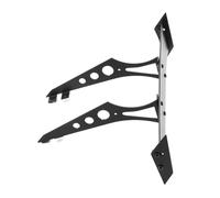 ZLYLVRC Ensemble d'ailes arrière en aluminium noir pour voiture télécommandée 1/10, compatible avec Tamiya TT02 TT01 HSP94123 94122 FWO6 LC PTG PTG2