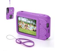 ZLYLVRC Étui en silicone compatible avec Kodak PIXPRO FZ45 - Coque de protection souple antichoc - Durable et résistante à l'usure, découpes précises pour un chargement facile (violet)