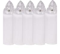 Zm Market Lumino électrique à LED Stilo Pacis, durée 365 jours, blanc avec lumière intermittente rouge, dimensions 9,5 x ø3 cm