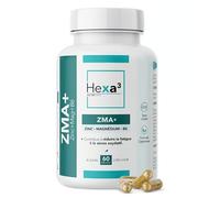 ZM Capsules Zinc Magnésium B6 60 Gélules 30 jours Hexa3 | Complexe de vitamines et minéraux