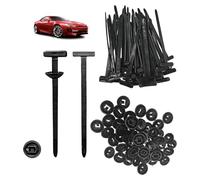 ZMaglorian 100PCS Serre-Câble Universel Nylon, Attache Câble Plastique Résistant - Boucle de Cravate Rapide pour Réparation Auto, Raccord Polyvalent et Durable