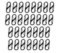 ZMaglorian Mini Mousqueton Métal Forme S, 30 Pièces 32mm à Double Ouverture, Petit Mousqueton Porte-Clés, pour Camping, Randonnée et Usage Domestique, Carabiner