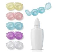 ZMaglorian Pack 5 Étuis à Lunettes + 1 Bouteille Voyage 30ml - Kit Produit Toilette Multifonction, Accessoire Léger, Travel Essentials pour Sac à Dos