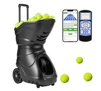 ZMAYPLUS Machine de balle de tennis à programmation intelligente avancée - Haute capacité avec application/télécommande, vitesse de service réglable et entraînement en plein air pour tous les niveaux
