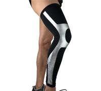 ZMCGNO 1 Manchon de Compression for Jambe entière for Sport en Plein air - Genouillère complète for Homme et Femme, Manchons de Maintien UV, jambières de Cyclisme(1 PCS Silver,L)