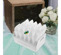 ZMCGNO 1 Set 1 Set Blank Kraft Paper Confetti Cone Holder Wedding Party Petal Toss Decoration DIY Craft Cone Box Small Bouquet Favors