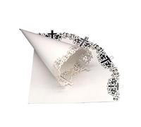 ZMCGNO 50Pcs Cross Shaped Hollow Paper Flower Tube DIY Wedding Confetti Cones Egg Tube Holder Scattering Favor Birthday Party Supplies