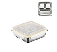 ZMCGNO Boîte à lunch Bento en acier inoxydable 304 for enfants et adultes, étanche, for la préparation des repas, le stockage lave-vaisselle(1200ml)