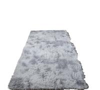 ZMCGNO Couverture de Chevet Moderne et Simple for Chambre à Coucher, Couleur Unie, Teinture par nouage, Salon, Fille, Tapis Sol en Peluche(Water-Ash tie-Dye,120cmx160cm)