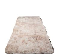 ZMCGNO Couverture de Chevet Moderne et Simple for Chambre à Coucher, Couleur Unie, Teinture par nouage, Salon, Fille, Tapis Sol en Peluche(Beige tie-Dye,80cmx160cm)