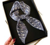 ZMCGNO Foulard carré en soie de luxe for senior, 65 x 65 cm, bandana for femme, foulard, couvre-chef, Bufandas(Color2)