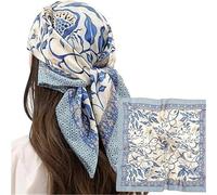 ZMCGNO Foulard en soie imitation soie for femme, 68 cm, simple et polyvalent, idéal for la coiffure ou les vêtements