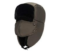 ZMCGNO Hiver Chaud Froid Épaississement Velours Hommes Femmes en Plein Air Nez Oreille Protection Coton Bomber Chapeau Peluche Coupe-Vent Masque(Green)