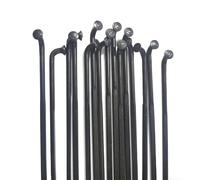 ZMCGNO Lot de 12 Rayons 1423 Robustes en J, Noirs, Calibre 14, 2,0 mm, Acier Inoxydable, 263-302(262mm)