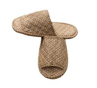 ZMCGNO Pantoufles D'intérieur En Coton For Femmes, Vintage, Motif Floral, Tapis De Chambre À Coucher, Semelle Souple, Chaussures Plates Voyage Antidérapantes(15 Men)