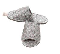 ZMCGNO Pantoufles D'intérieur En Coton For Femmes, Vintage, Motif Floral, Tapis De Chambre À Coucher, Semelle Souple, Chaussures Plates Voyage Antidérapantes(14 Men)