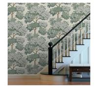 ZMCGNO Papier peint autocollant motif forêt verte, décoration d'intérieur for salon, chambre d'enfant, salle de bain