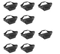 ZMCGNO Sac banane for femme et homme, avec 7 poches zippées, idéal for les voyages, la randonnée course à pied(Color1 10pcs)