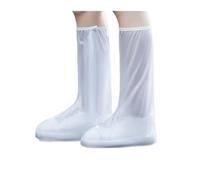 ZMCGNO Silicone WaterProof Rain Boots Shoe Covers Slip-resistant Rubber Boot Overshoes Non-slip Fishing Shoes(White,XS(35-36))