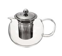 ZMCGNO Théière en verre résistant à la chaleur borosilicate transparent infuseur acier inoxydable 304 fleurs(800ml)