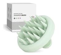 ZMCLG Brosse à shampoing pour exfoliation et massage de la tête - Peigne en silicone - Brosse de massage du cuir chevelu - Vert