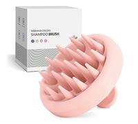 ZMCLG Brosse de shampooing pour exfolier et masser la tête, peigne en silicone, brosse de massage de la tête de qualité supérieure [humide & sec], brosse de massage du cuir chevelu, perle rose