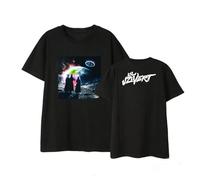ZMCLZMD Lil Uzi Vert Autour De T-Shirt À Manches Courtes Tendance Rue Bas Bas Chemise Hommes Et Femmes Été XXS-XXL-Black||l