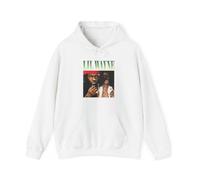 ZMCLZMD Lil Wayne Graphique Sweat-Shirt À Capuche Album Double Côté Graphique Loose Fitting Style De Rue Classique Imprimé Motif Couple Top Rappeur Merch Hoodie Unisex-White||m