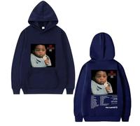 ZMCLZMD Lil Wayne Sweats À Capuche Album Cover Double Sided Print Street Trend Classique Imprimé Motif Couple Hoodie Adapté Aux Hommes Et Aux Femmes-Navy Blue||XX_l