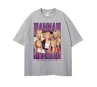ZMCLZMD Miley Cyrus T-Shirts Hannah Montana Hip Hop Style Rétro T-Shirts Graphiques Design Peint Populaire Hip Hop Tendance pour Les Hommes Et Les Femmes-Gary||x_l