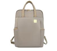ZMCLZMD Mochila Informal De Cuero Para Hombre Y Mujer Bolso Para Ordenador Portátil Bolso Unisex Estilo Clásico-Khaki||30 * 12 * 17cm
