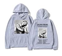 ZMCLZMD Olivia Dean Hoodies l'art De l'amour Cartoon Print Vêtements Sweats À Capuche Y2K Vêtements De Rue-Light Grey||3X_l