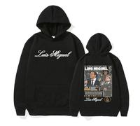 ZMCLZMD Rapper Hoodie Luis Miguel Tour 2025 Album Graphiques Sweatshirt À Capuche Trendy Impression Couple's Top pour Les Hommes Et Les Femmes-Black||x_s