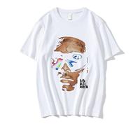 ZMCLZMD Rapper Lil Uzi Vert T-Shirt Graphique Coton Casual Loose T S Street Hip-hop Style Convient Aux Couples À La Fois Masculin Et Féminin-White||m