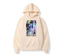 ZMCLZMD Singer Hoodie Miley Cyrus Esthétique Graphique Sweats À Capuche Tendance Impression Littéraire Vintage Sexy Tendance Tenue Hommes Femmes-Khaki||x_l