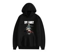 ZMCLZMD Spy X Family Sweat À Capuche Cartoon Pull À Manches Longues Sweatshirt Kawaii Anya Forger 2D Imprimé Hoodie Couple Mignons Inspirés des Anime Unisexe-Black 2||l