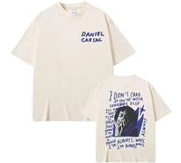 ZMCLZMD T-Shirt Rappeur Daniel Caesar Jamais Assez Toujours Imprimé Graphique Tendance Jeune Style Hip-hop Rétro Couple Top Hommes Femmes-Khaki||3X_l