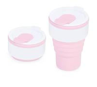 ZMCLZMD Tasse De Voyage Portable Pour Café Tasse À Eau Pliable En Silicone Écologique Poche Boissons Chaudes Et Froides Bureau Salle Sport Design Compact-3||375ml