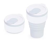 ZMCLZMD Tasse De Voyage Portable Pour Café Tasse À Eau Pliable En Silicone Écologique Poche Boissons Chaudes Et Froides Bureau Salle Sport Design Compact-1||375ml
