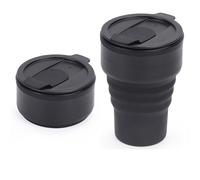 ZMCLZMD Tasse De Voyage Portable Pour Café Tasse À Eau Pliable En Silicone Écologique Poche Boissons Chaudes Et Froides Bureau Salle Sport Design Compact-6||375ml