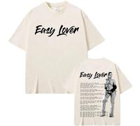 ZMCLZMD Tshirts Miley Cyrus -Easy Lover T-Shirts Imprimés Graphiquement Hannah Montana AES Sweatshirt Tendance Jeune Style Rétro Couple Top Unisex-Khaki||s