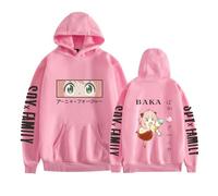 ZMCLZMD Unisexe Spy X Family Sweat À Capuche À Manches Longues Kawaii Sweatshirts Cartoon Casual Oversize Hoody Anime Prints Mignon Et Tendance pour Hommes Et Femmes-Pink||XX_s
