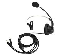 ZMCPODALK H360 - PC - VA Casque d'entreprise pour PC 3,5 mm, écouteurs filaires monauraux avec contrôle du Volume, Micro Rotatif pour Les webinaires, Le Bureau, la Salle de Classe et l'utili