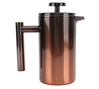 ZMCPODALK Moulin à café et à thé French Press, presse à café en acier inoxydable, French Press en acier inoxydable 304 à double paroi avec filtre à rampe dégradée pour un usage domestique, d (350 ml)
