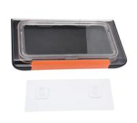 ZMCPODALK Support de téléphone pour la Douche, boîtier étanche pour téléphone de Salle de Bain, étui Mural sans Fil avec Rotation à 360 degrés, Protection hermétique à écran Tactile pour (Noire)
