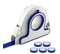 ZMCVOE Applicateur Ruban Masquage, Dérouleur Scotch Peinture avec 5 Rouleaux de Ruban Adhésif Bleu, Applicateur de Ruban Masquage, Applicateur de Ruban de Masquage pour Fenêtres, Cadres de Portes