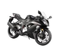 ZMDALI Modèle de moto Pour Kawasaki Ninja ZX-6R 1/12 Course Motocross Modèle Simulation Métal Rue Locomotive Moulé Sous Pression Véhicule Réplique Collection Jouet Cadeau(ZX6R Black)