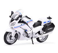 ZMDALI Modèle de Moto pour Yamaha FJR 1300A 1:18 Police Moulage sous Pression Voiture Collection Moto Modèle Jouets(France National)