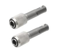 ZMDMAH 2 Pièces Adaptateur SDS, 6,35 mm Adaptateur Porte-Embout SDS-Plus Polyvalent Durable Convertisseur Adaptateurs, Adaptateurs SDS Plus pour Porte-Vis Tige Hexagonale au Support Universel