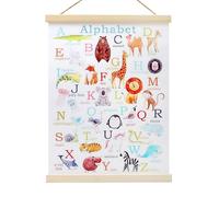 ZMDMAH Abc Poster Éducatif 30 × 40 cm Tableau Sonore pour Enfants - Alphabet Apprentissage des Lettres pour Chambre d'Enfant